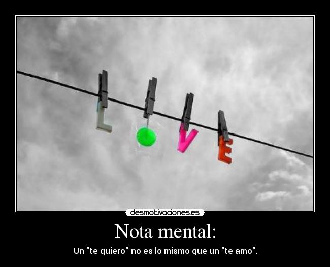 Nota mental: - 