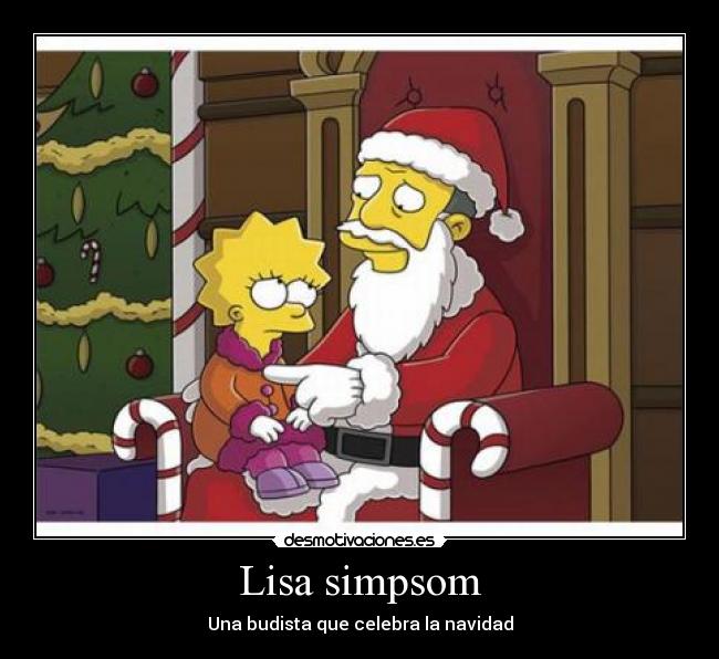 Lisa simpsom - Una budista que celebra la navidad