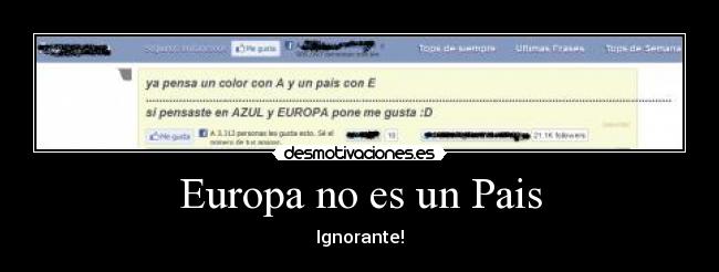Europa no es un Pais - 