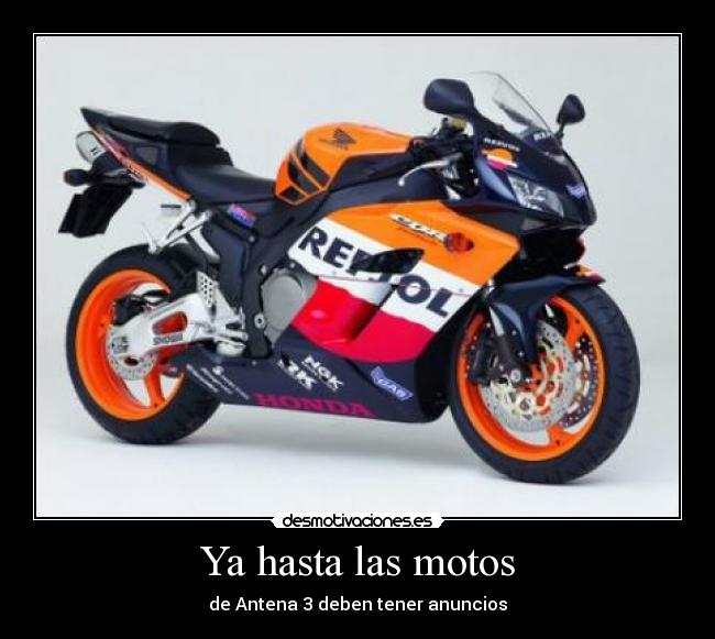 Ya hasta las motos -