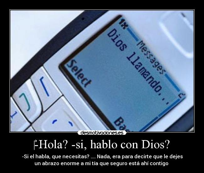 ‎-Hola? -si, hablo con Dios? - 