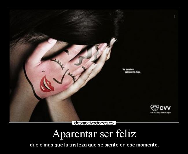 Aparentar ser feliz -