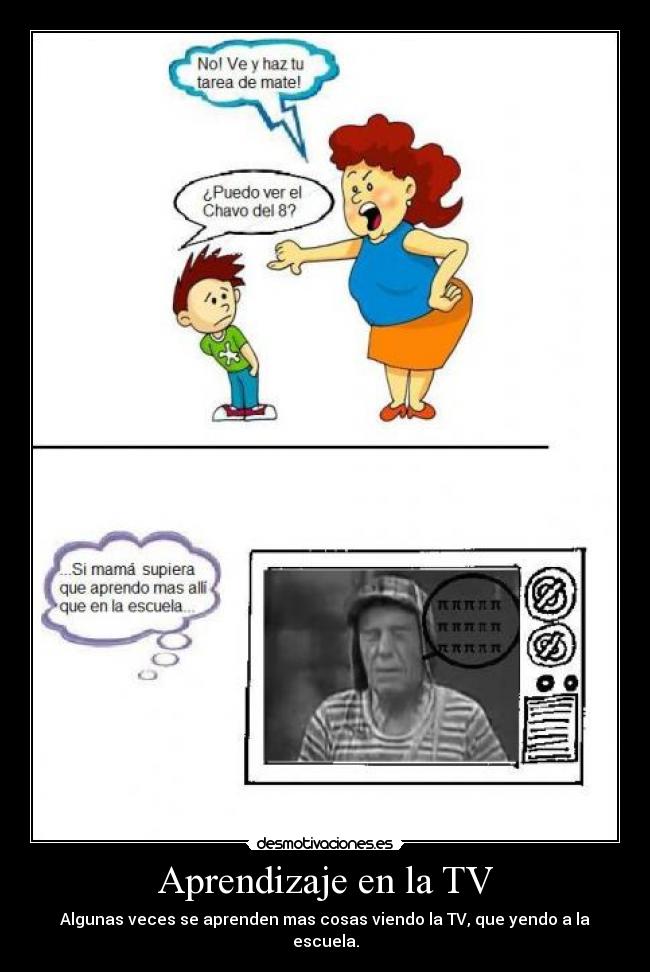 Aprendizaje en la TV -