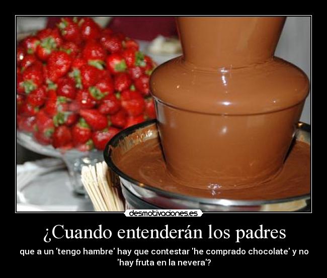 ¿Cuando entenderán los padres -