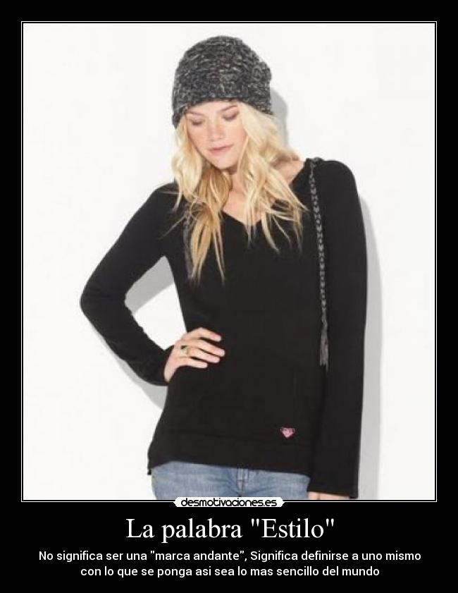 La palabra Estilo -