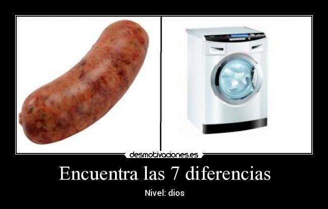 Encuentra las 7 diferencias - Nivel: dios