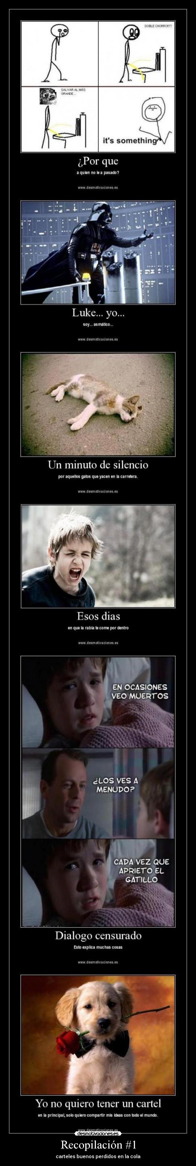 Recopilación #1 - carteles buenos perdidos en la cola