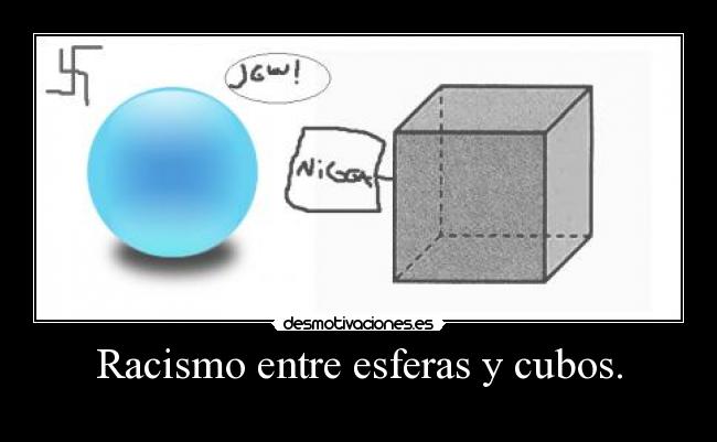Racismo entre esferas y cubos. -