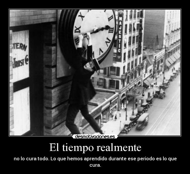 El tiempo realmente -