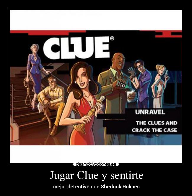 Jugar Clue y sentirte - mejor detective que Sherlock Holmes
