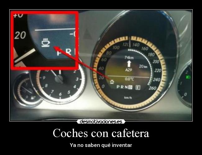Coches con cafetera -