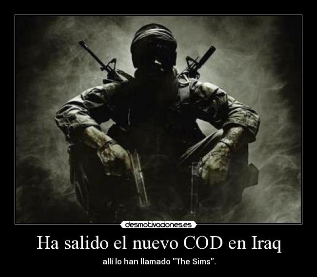 Ha salido el nuevo COD en Iraq - allí lo han llamado The Sims.