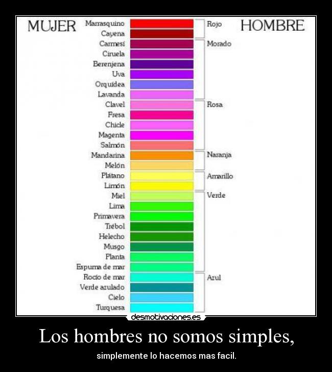 Los hombres no somos simples, - simplemente lo hacemos mas facil.