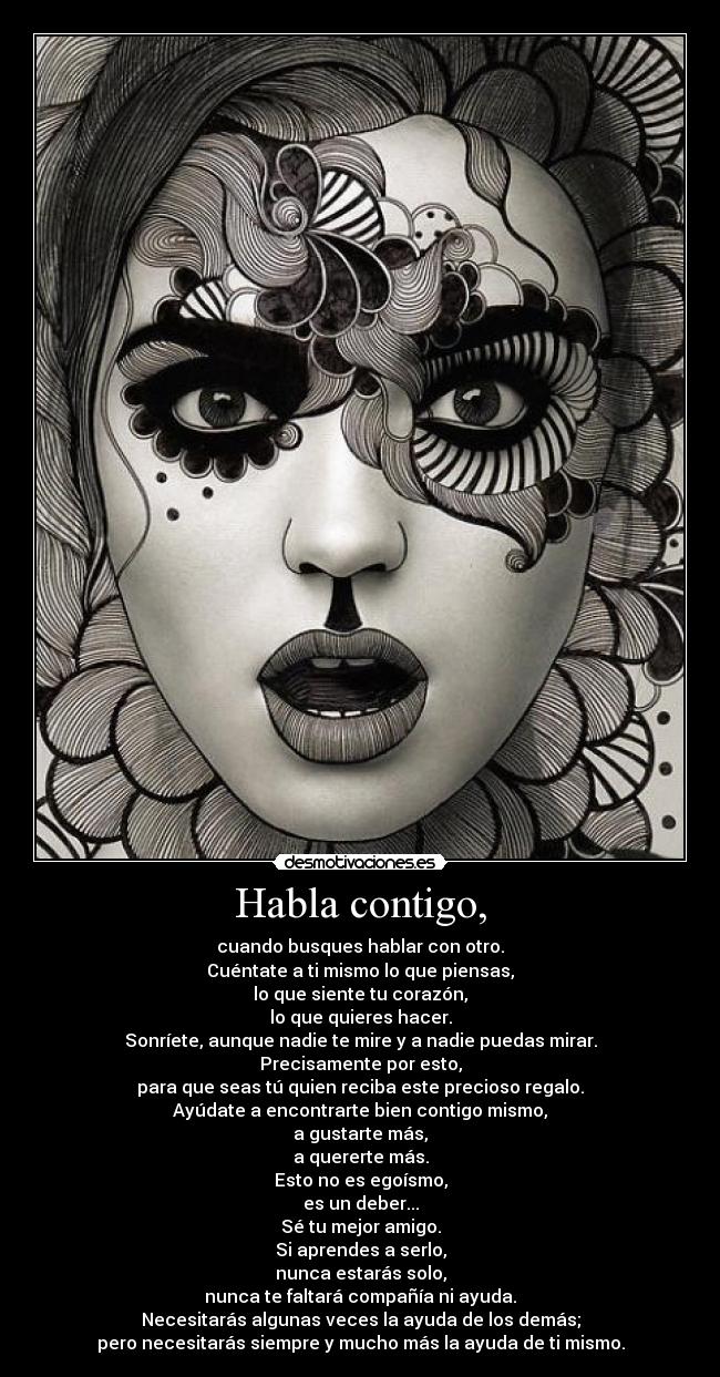 Habla contigo, -