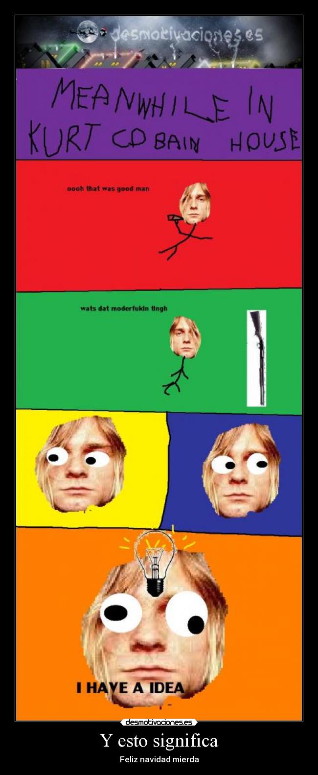 Y esto significa - Feliz navidad mierda