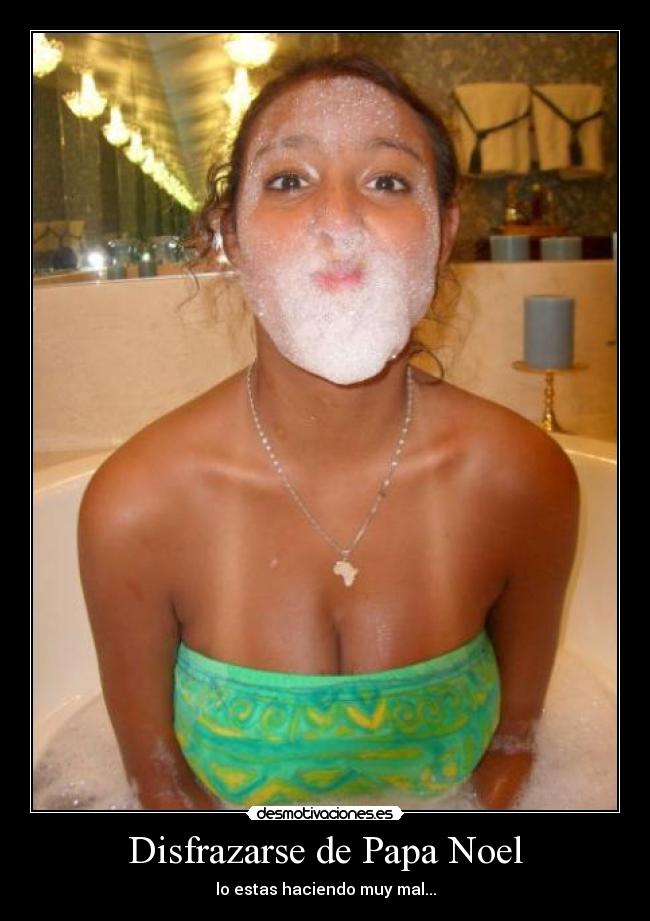 Disfrazarse de Papa Noel -
