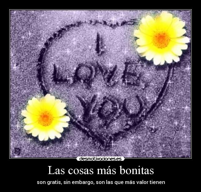 Las cosas más bonitas -