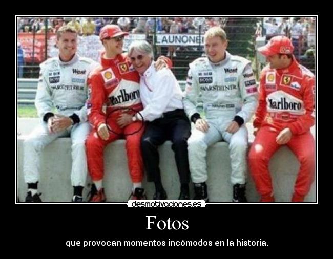 Fotos - que provocan momentos incómodos en la historia.