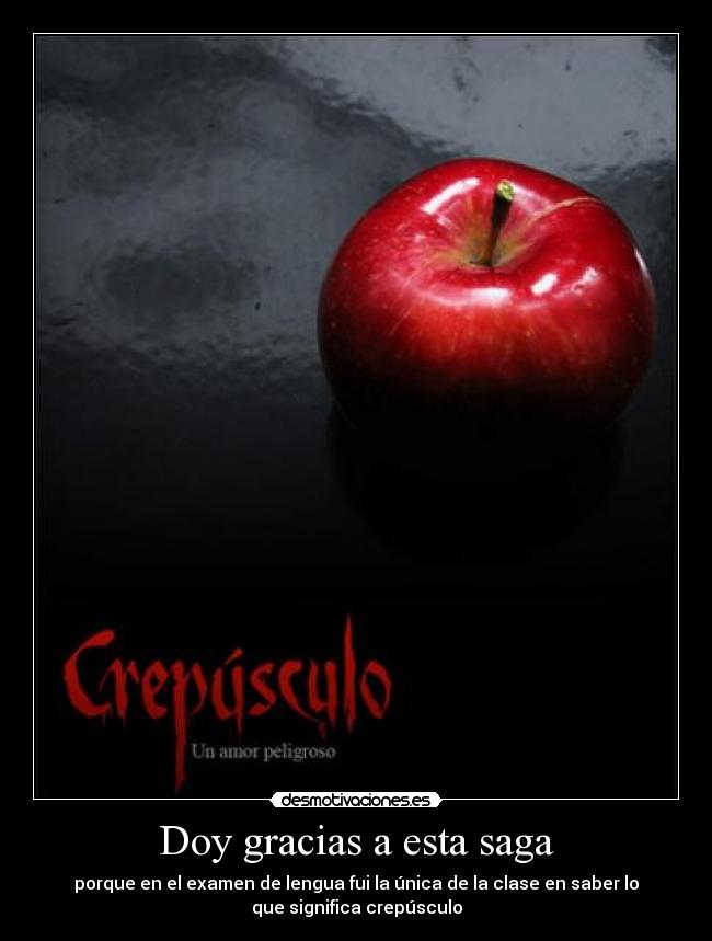 Doy gracias a esta saga - 