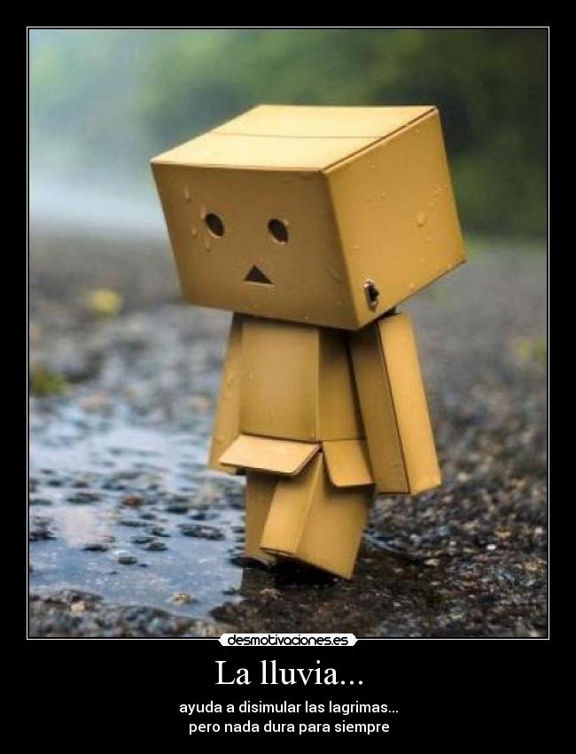 La lluvia... -