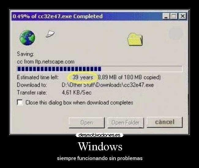 Windows - siempre funcionando sin problemas