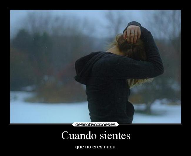 Cuando sientes -