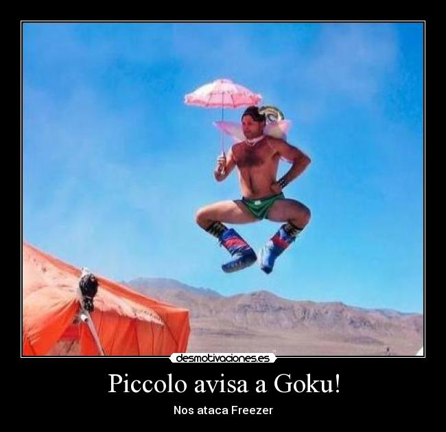 Piccolo avisa a Goku! - 