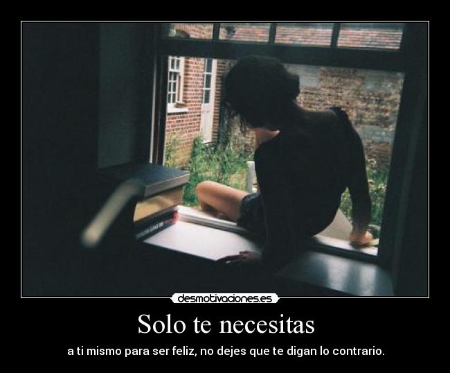 Solo te necesitas - 