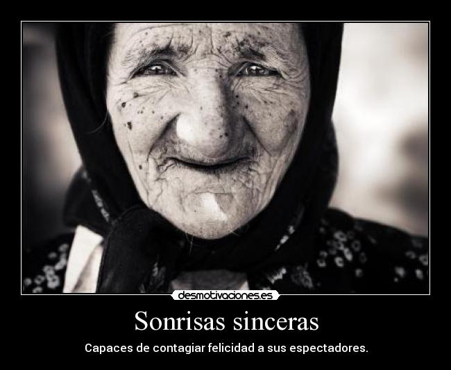 Sonrisas sinceras -