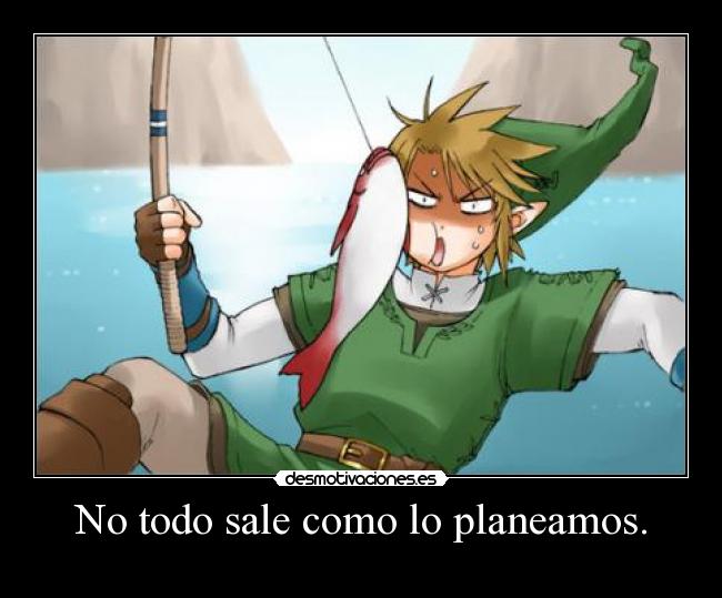 carteles thelegendofzelda link pez debe morir desmotivaciones