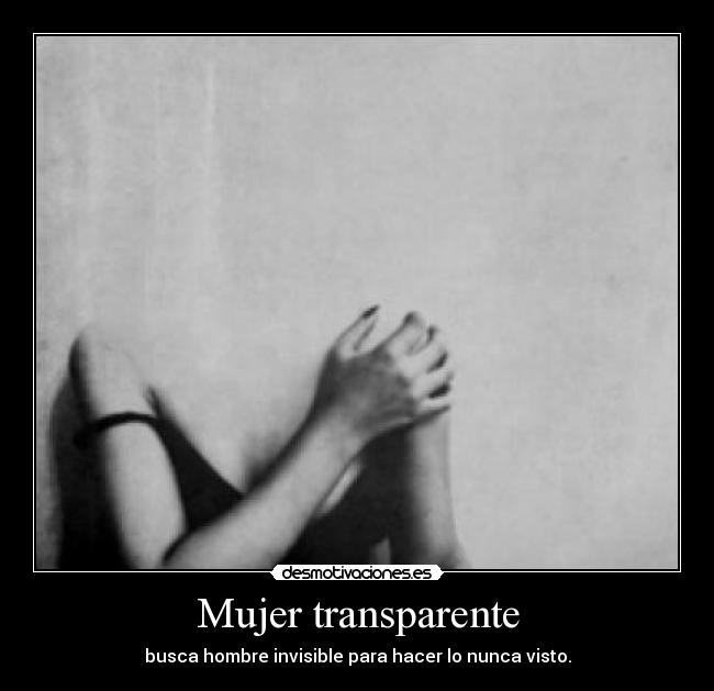 Mujer transparente -
