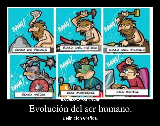 carteles evolucion del ser humano desmotivaciones
