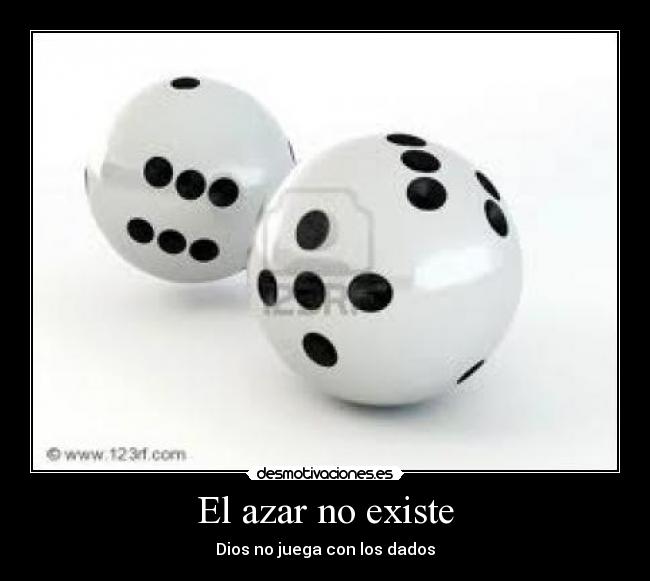 El azar no existe -