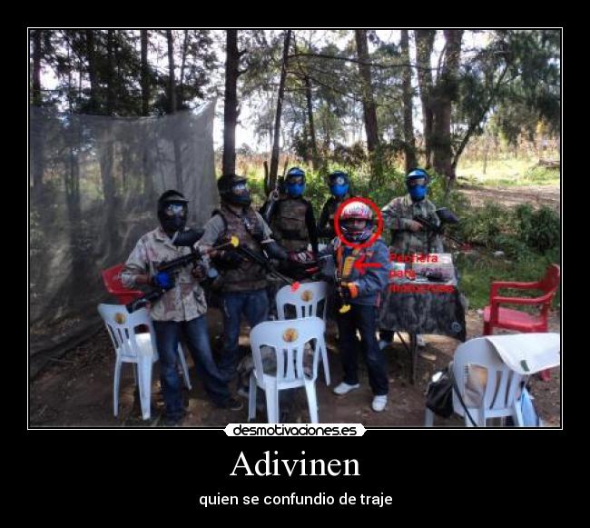 Adivinen - quien se confundio de traje