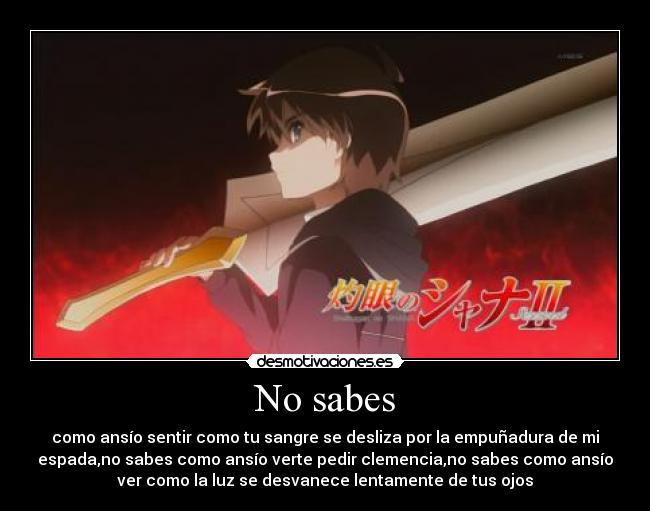 carteles shakugan shana anime desmotivaciones