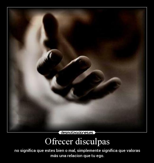 Ofrecer disculpas -