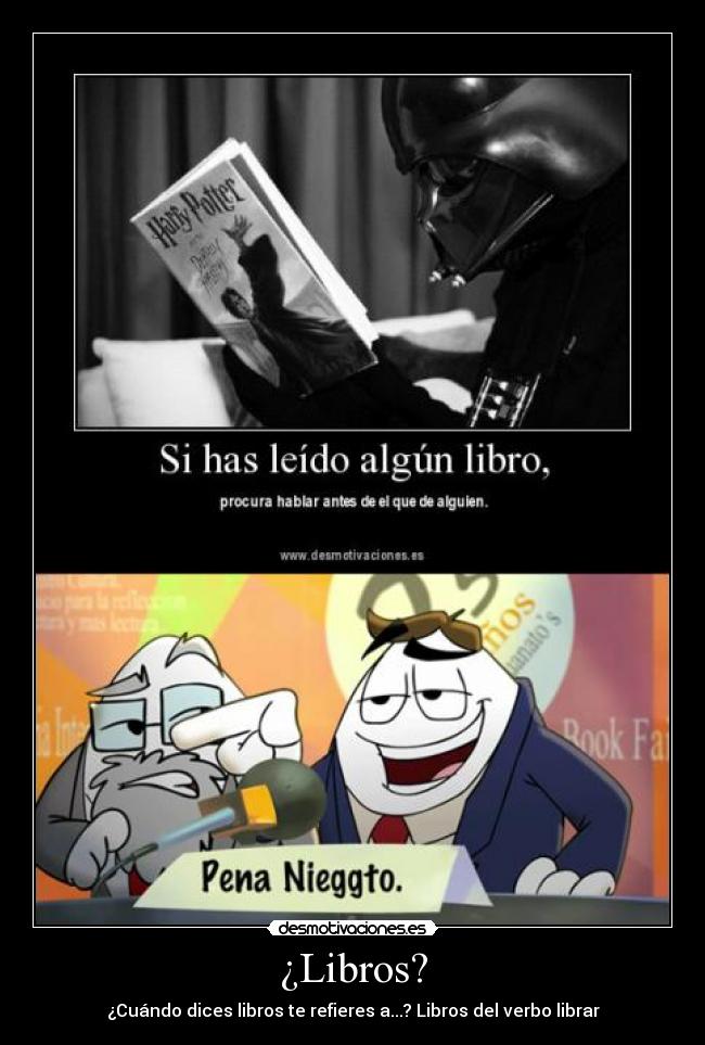¿Libros? - ¿Cuándo dices libros te refieres a...? Libros del verbo librar