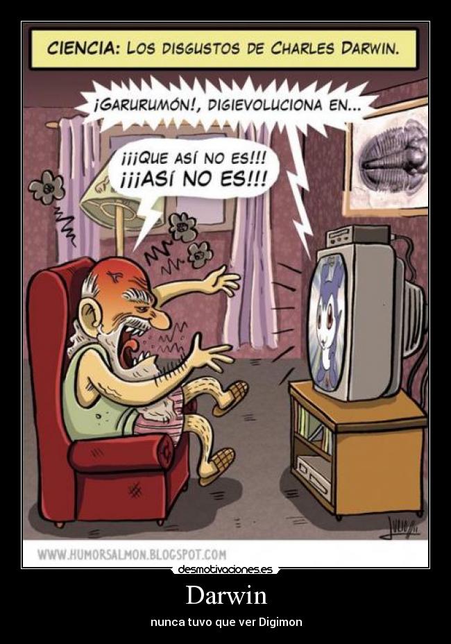 carteles darwin digimoj desmotivaciones