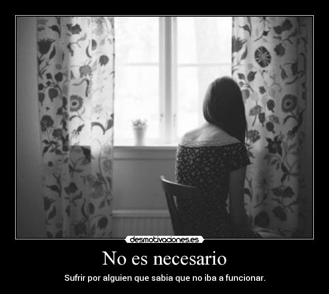 No es necesario - 