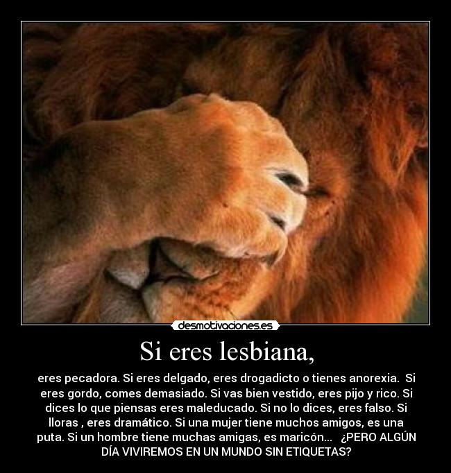 Si eres lesbiana, - 