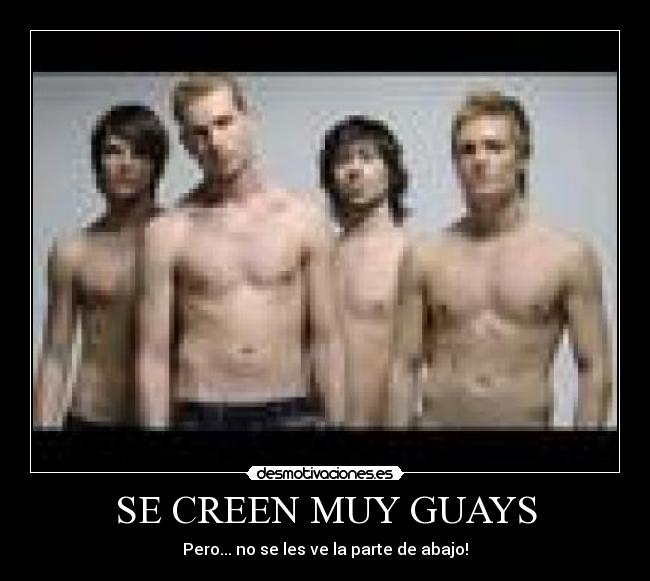 SE CREEN MUY GUAYS - Pero... no se les ve la parte de abajo!