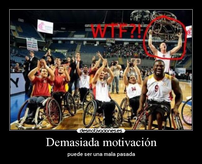 Demasiada motivación - puede ser una mala pasada