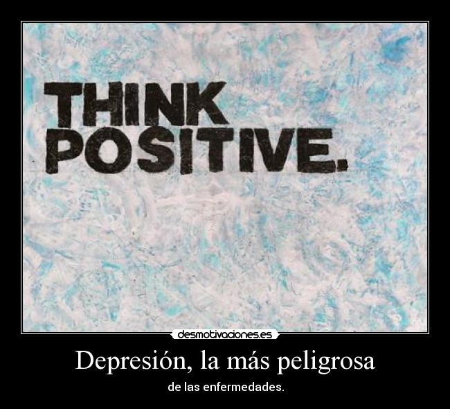 Depresión, la más peligrosa - 