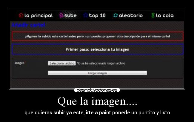 Que la imagen.... - 
