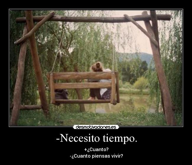 -Necesito tiempo. - 