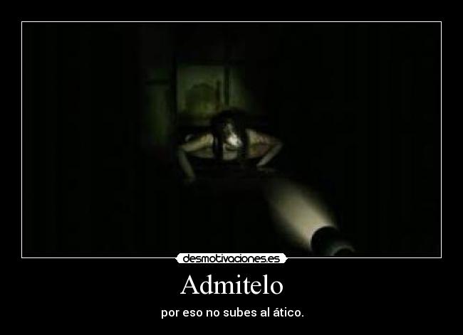 Admitelo - por eso no subes al ático.