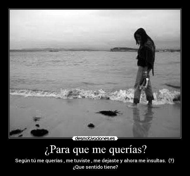¿Para que me querías? -