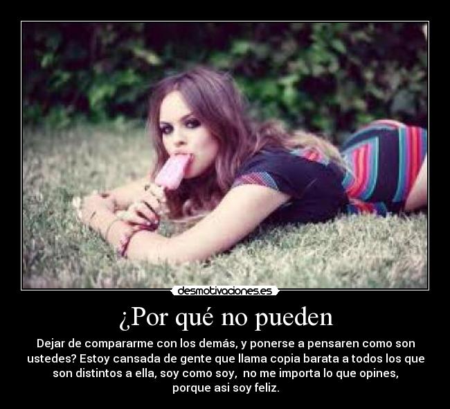 ¿Por qué no pueden - 