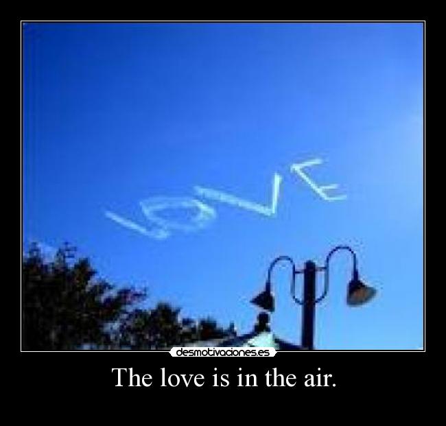 The love is in the air. -