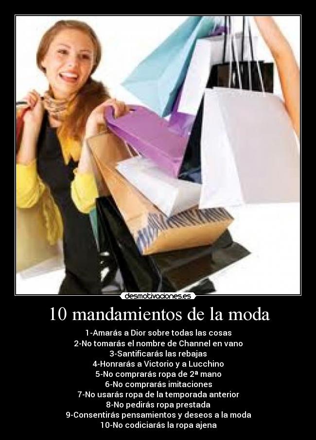 10 mandamientos de la moda - 